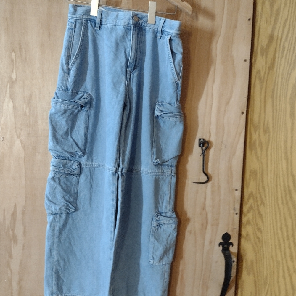 Lovers + Friends Sky Blue Denim Pants
